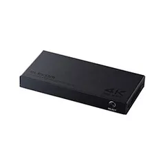 【新品・5営業日で発送】ELECOM エレコム HDMI切替器／4K60Hz／3入力+1出力／メタル／ブラック(DH-SW4KB31BK)