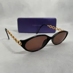 【管2601-271】Christian Dior クリスチャンディオール  CD 2852 90 赤ブラウン系レンズ ヴィンテージ サングラス チェーンデザイン レディース