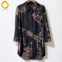 ETRO ITALY Vintage 長袖シャツ M相当 黒 BLACK - メルカリ