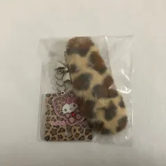 ギャル猫 hello kitty(ハローキティ) 尻尾 ストラップ レオパード キーホルダー 新品 ギャルくま