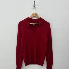 POLO RALPH LAUREN ポロラルフローレン Vネック ケーブルニット レディース L