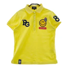 サイズ：0 PEARLY GATES パーリーゲイツ  半袖ポロシャツ ニコちゃん  イエロー系 [240101610276] ゴルフウェア レディース ストスト