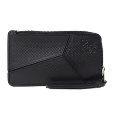 ロエベ LOEWE 財布 メンズ レディース ブランド アナグラム コインケース カードケース レザー ブラック 黒 おしゃれ 大人 小さめ シンプル 【中古】