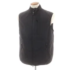 【中古】ピューテリー PEUTEREY ナイロン スタンドカラー ダブルジップ 中綿ベスト ブルゾン ブラック【サイズM】【メンズ】のサムネイル