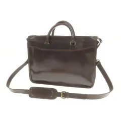【中古】エッティンガー ETTINGER ブライドルレザー ブリーフケース ダークブラウン【WxH31xD7.5】【メンズ】のサムネイル