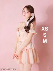 Brille/ブリエ バックオープン ネックリボン チュール フレアミニ