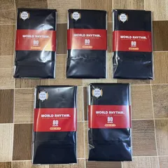 新品未使用 WORLD RHYTHM 80デニール 8分丈 レギンス カラーレギンス 5点セット 黒 ブラック M-L 日本製 オールサポートタイプ 動きやすいヒシマチ付