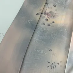 付下げ 波の上品な染め 紋無し 正絹 着物 MK-3566