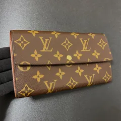 w96 ポルトフォイユ サラ　旧型　Louis Vuitton ルイ ヴィトン 　2つ 折り　二つ折り　フラップ ボタン 式　長 財布　ウォレット　モノグラム