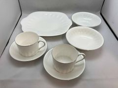 9118）ウェッジウッド ジオ マグ＆プレート＆ボウル 6点セット 