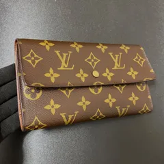 w80 ポルト トレゾール　ポルトフォイユ インターナショナル　旧型　ルイ ヴィトン Louis Vuitton　3つ 三つ 折り　フラップ ボタン 式　長 財布　ロング ウォレット　モノグラム
