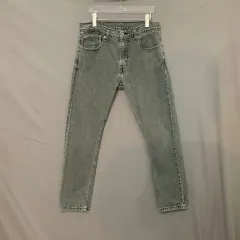 32インチ リーバイス 512 ストレッチ 밴딩 ブラックデニム デニム ズボン