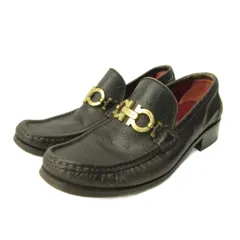 サルヴァトーレフェラガモ Salvatore Ferragamo ビットローファー シューズ ガンチーニ レザー 6.5 23.5cm 茶 ブラウン 0124 IBO87