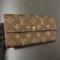 w93 ポルトフォイユ サラ　旧型　Louis Vuitton ルイ ヴィトン 　2つ 折り　二つ折り　フラップ ボタン 式　長 財布　ウォレット　モノグラム