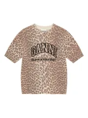 GANNI ロゴウール Tシャツ 送料無料