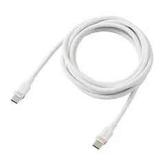 【新品・5営業日で発送】ELECOM エレコム USB Type-C to Cケーブル／なめらか／2.0m／ホワイト(MPA-CC5PSSA20WH)