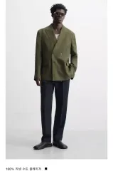 ザラ 100% リネン スーツ ジャケット xl