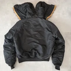 アルファインダストリーズ N-2B フライトジャケット ミリタリー ブルゾン 短丈 ブラック XL