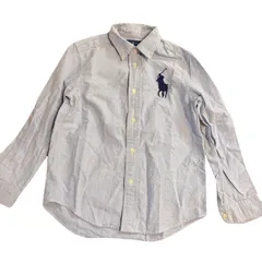 ラルフローレン　シャツ　7 ビッグポニー　ワンポイント　刺繍　130cm オックスフォードシャツ