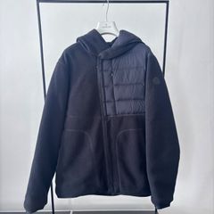 美品 MONCLER モンクレール ハイブリッド ナイロンパーカー ニット 