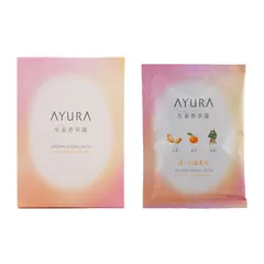 AYURA アユーラ 生姜香草湯α 40g×8包入 入浴剤 浴用料 バスソルト 植物エキス 微粒炭酸 バスパウダー 柑橘[指定場所ダイレクト]