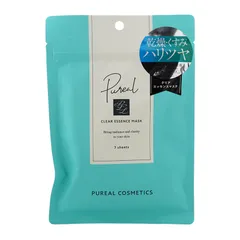 PUREAL ピュレア クリアエッセンスマスク（シートマスク）フェイスパック ガラクトミセス ナイアシンアミド 美容液 ハリ ツヤ[ネコポス]のサムネイル