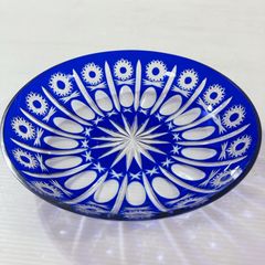 希少】潮工房 レースガラス 小皿 ピンク - メルカリ
