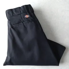 ■古着 Dickies ディッキーズ 874BK ワークパンツ チノ 黒 実寸W32L30【D1680】