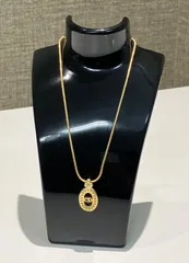 Christian Dior クリスチャン　ディオール　ネックレス　オーバル　ゴールド　金メッキ　Ｔ.154