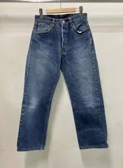 LEVI'S リーバイス ジーンズ 501XX ボタンフライ ボタン裏555 00s BIGE 赤耳 アメリカンカジュアル ロゴ W30 L36 USA製 ブルー 綿100%