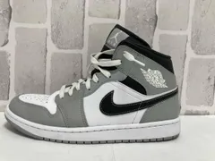 ジャンク NIKE スニーカー AIR JORDAN1 MID ANTHRACITE ミッドグレーホワイト 554724-078