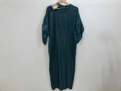Uttrykk 七分袖ロングワンピース レーヨン混ロングワンピース デザインワンピース ロングワンピース ダークグリーン SIZE ONE 春