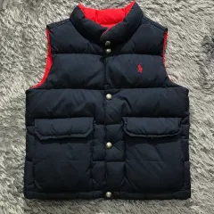 キッズ 4T A級 ポロ (POLO) ラルフローレン リバーシブル ダウンベスト