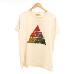 レミレリーフ REMI RELIEF タグ付き Tシャツ 半袖 ダメージ加工 刺繍 XL オフホワイト /UO