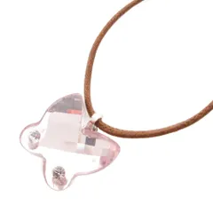 スワロフスキー SWAROVSKI ネックレス ペンダント バタフライ 蝶々 モチーフ ピンク /FF