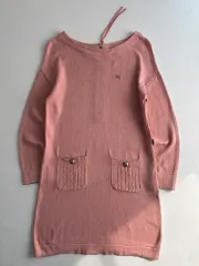 BURBERRY バーバリー ブルーレーベル ピンク ウール ONE PIECE