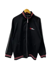 ECKO UNLTD (エコーアンリミテッド) ジャージ トラックジャケット ライン入り ロゴ 刺繡 古着 L ブラック メンズ/025