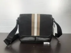 【2614N17】コーチ（COACH）トンプソン スモール マップ バッグ シグネチャー ジャカード ウィズ ストライプ