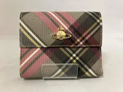 VIVIENNE WESTWOOD ヴィヴィアンウエストウッド 三つ折り財布 タータンチェック オーブ
