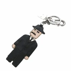 ドルチェ&ガッバーナ ドルガバ DOLCE&GABBANA キーホルダー キーリング マフィア おじさん 黒 ブラック /FF