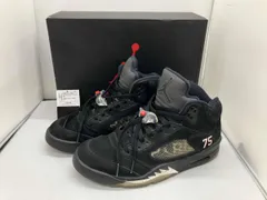 NIKE スニーカー NIKE ナイキ エアジョーダン5 パリ サンジェルマン ブラック セメントグレー AV9175-001 黒 28.0cm