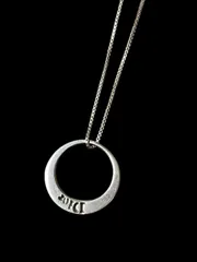 《FK-0002》　Christian Dior 　シルバー　ネックレス　月　三日月　クリスチャンディオール　925　SILVER　オールド　レア　箱付き　シンプル　ペンダント