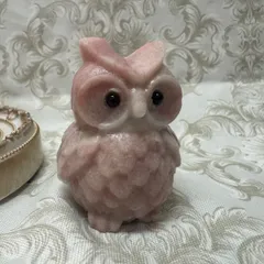 SALE✨ピンクオパールのフクロウさん♡フォロワー様限定クーポン発行中