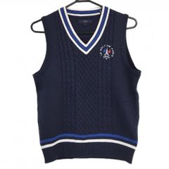 極美品】 PEARLY GATES ニットベスト ネイビー サイズ1 - メルカリ