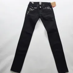 トゥルーレリジョン デニム ブラックデニム 微ストレッチ サイズ24 R4075