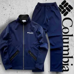 Columbia Sportswear コロンビア スポーツウェア ストレッチ ジップアップ ジャージー ジャケット トラックパンツ セットアップジャージ トレーニング アウトドアウェア C11YMC013+YMC014 ネイビー ▲048▼30509h01