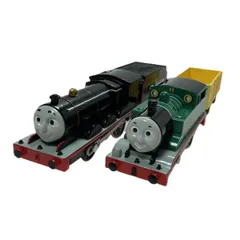 ☆☆TAKARA TOMY タカラトミー プラレール きかんしゃトーマス はじめて物語セット みどりのトーマス/くろいジェームス