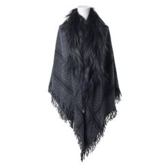 GUCCI フォックスファー付き シルク混 GG柄 ストール マフラー - メルカリ