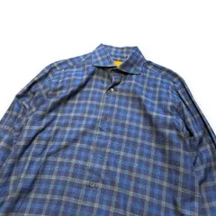 80s 90s B・R・U・L・I チェックシャツ ネルシャツ EURO スイス製 レギュラーカラー サイズ42  オーバーサイズ スケーター ストリートファッション アメカジ Y2K 平成 古着 vintage 90年代