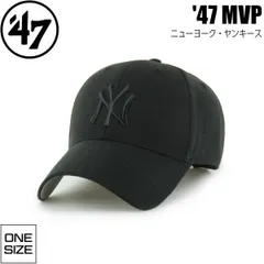 47Brand  キャップ  エムブイピー ニューヨーク・ヤンキース ブラック 47 MVP 帽子
